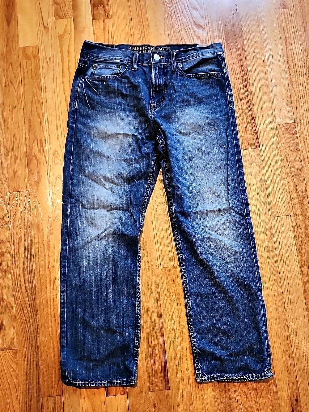 American Eagle Outfitters Relaxed Straight Men's Blue Jeans Waist 32 x 30